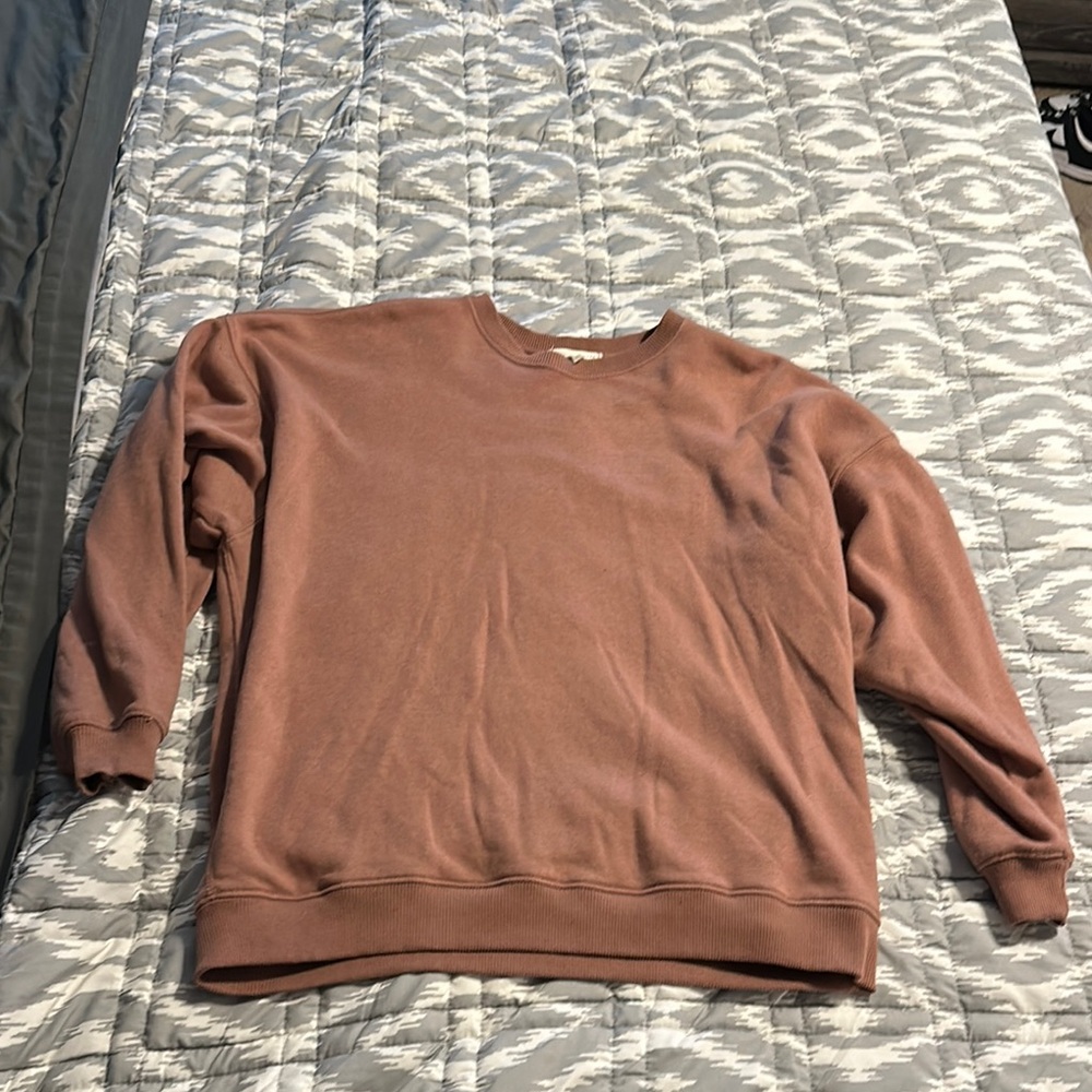 Gilded Intent Women's Crew Neck Sweater in Mauve